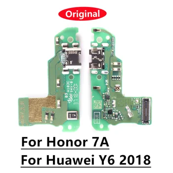 100% Original Za Huawei Y6 Prime 2018/Y6 2018/Honor 7A Docking konektor za Punjač Naknada USB Priključak Za Punjenje Fleksibilan Kabel