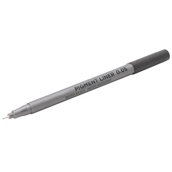 1X Crna olovka Fine Line, vodootporni marker za pisanje, olovke za crtanje skica 0,05 mm