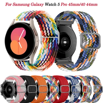 20 mm Remen Za Pametne Sati Samsung Galaxy Watch5 Pro 45 mm/Watch 4/5 40 44 mm Najlon Narukvice Klasični 42 46 mm Narukvica Correa