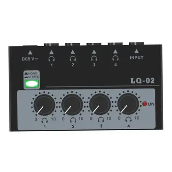 4 Kanalni Linearni Mikser Ručni Podešavanje Mono Stereo Mini Аудиомикшер za Scenskog Miksanja Mikrofona Klavijature, Gitare Barova