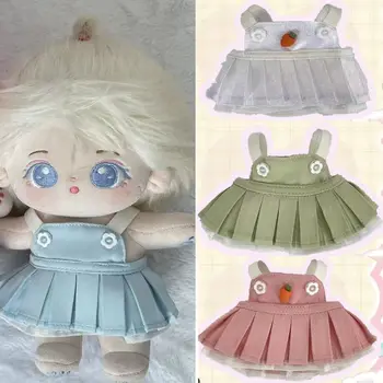 5 boja lutkarske odjeće Iz nove pamuk materijala, funky lutkarska mini-suknje, haljine za lutke, хлопковая lutka 20 cm