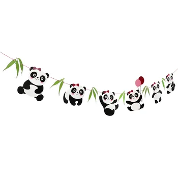 Banner div panda, visi zastava, potrepštine za zabave, rođendani za djecu, tema, pozadine