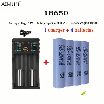 Baterija 3,7 U 3300 mah 18650 za naše igračka alat 18650 baterije za svjetiljku + USB punjač