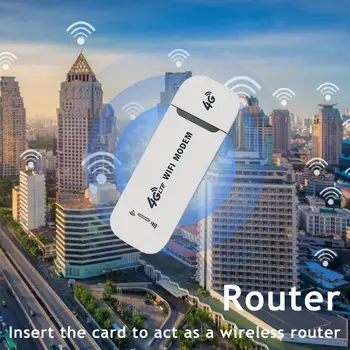 Bežični USB ključ LTE i WiFi-ruter 150 Mbit/s, mobilni širokopojasni modem, SIM kartica, USB adapter, džepni ruter mrežni adapter