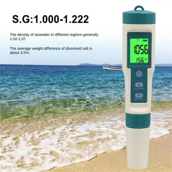 Digitalni LCD mjerač PH, TDS i EC 8 U 1, izuzetno mjerač kiselosti, instrument za praćenje kvaliteta vode, oprema za testiranje kvalitete vode