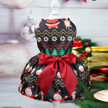 Dostava je besplatna Božićna haljina za pse, suknje s po cijeloj površini na vratu kravata, Suknja princeza, Svečana nošnja za male pse chihuahua