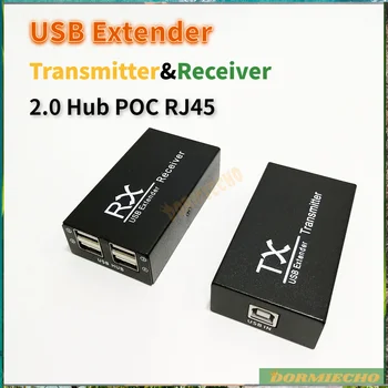 Ethernet UTP Cat 4 Port USB Preko Cat 5e/6 Adapter Prijemnik 2.0 Hub POC RJ45 Lan USB Kabel Metalni Odašiljač 120 M Produžni kabel