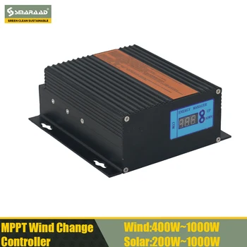 Hibridni sustav solarne i energije vjetra SMARAAD MPPT Kontroler punjenja 20A 30A 40A 12 do 24 automatskih regulatora Vjetrogeneratora
