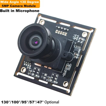 IMX335 5MP Cmos 2K HD 130 Stupnjeva Mikro Izobličenja Širokokutni Modul za USB kamere Ugrađeni Mikrofon Za Windows, Android I Linux