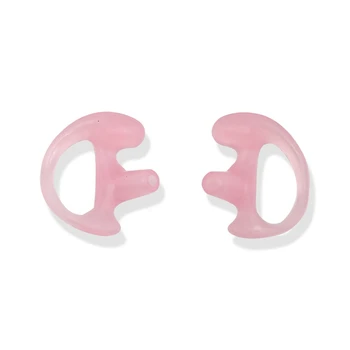 Izmjenjivim silikonskim earplugs Trokutasti slušalice antena slušalice Slušalice Pink L Veličina Earplugs Rezervni dijelovi za voki toki