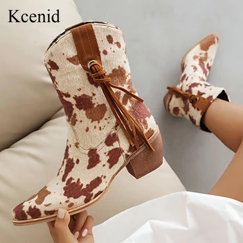 Kcenid/ Novi vintage kaubojske čizme za žene, moda 2023, ženske cipele u Western stilu u stilu kaubojka u retro stilu