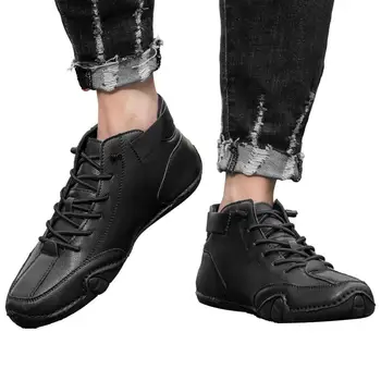 Kožne Cipele Za Muškarce, Svakodnevne Tenisice 2023, Vodootporan Moto Čizme, Talijanska Branded Muška Obuća