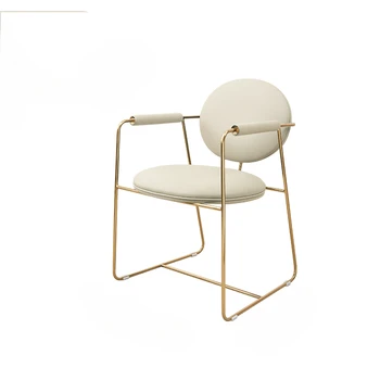Lagani luksuzne dizajnerske blagovaona stolice od nehrđajućeg čelika za kućnu uporabu modernih i минималистичных hotelskih restorana, čaj stolova i stolica