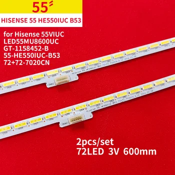 Led traka svjetla za svjetiljke Hisense 55VIUC LED55MU8600UC 55-HE550IUC-B53-72cm 72-7020C GT-1158452-B