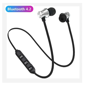 Magnetska bežične Bluetooth slušalice 4.2, stereo slušalice, sportske vodootporne slušalice, bežične slušalice-liner s mikrofonom za iphone