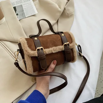Male torbe preko ramena za žene, vintage замшевая dijagonalni torba, ženska