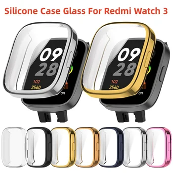 Mekana silikonska torbica Staklo za Redmi Watch 3 smart-remen za sat zaslon Zaštitnik branik Torbica za Xiaomi Redmi Watch3Lite sjedalo