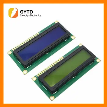 Modul industrijske klase LCD1602 1602 Plavi Zeleni ekran 16x2 Karakter LCD Modul Kontroler HD44780 svjetlo plava crna