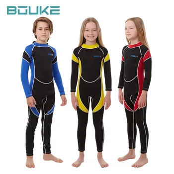 Mokra odijela od neoprena 2,5 mm, dječji kupaći kostimi, водолазные odijela s dugim rukavima, za dječake i djevojčice, za surfanje, za zaštitu od ožiljaka, za ronioci
