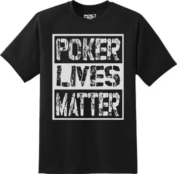 Muška majica s po cijeloj površini, izvorna zabavna majica za poker Lives Matter Gambling, Nova majica s grafičkim uzorcima Teefitness