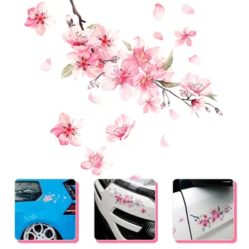 Naljepnica za automobil s trešnje boje, Naljepnice za dekor motocikala, naljepnice, Papir cvijeće na branik, Hauba Miss