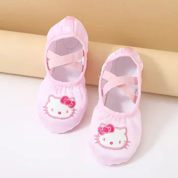 Nove plesne cipele iz anime Kawaii Sanrio s dragim likom Hello Kittys od umjetne kože mekani potplat, противоскользящая otporna na habanje cipele, darove za djecu