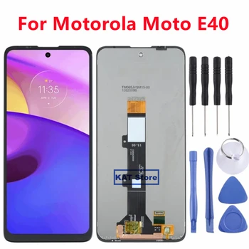 Originalni za Motorola Moto E40 LCD zaslon osjetljiv na dodir digitalizator Kompletna montaža Bez zamjene okvir