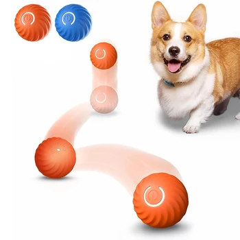 Pametan interaktivni plišani lopta za pse, odskakanje lopte s led pozadinskim osvjetljenjem, aktivni loptu valjanje za male srednje velike pse, mačke, igračke za kućne ljubimce, punjiva preko USB-a