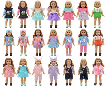 Pogodan za 15-18-inčni igračke, lutke za novorođenčad i američke lutke, moderan haljinu, skup нагрудников, poklon za djevojke