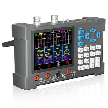 Prijenosni 2-kanalni ručni osciloskop 3-U-1 s propusnim 120 Mhz 500 ISA/S + digitalni multimetar, tester automatski raspona