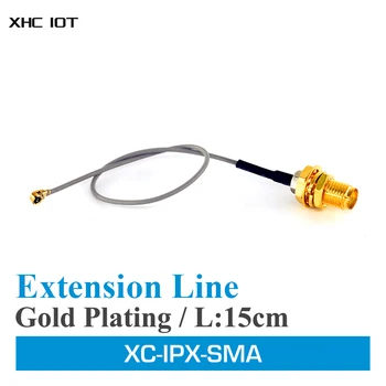 Produžni kabel Wifi antene IPX Adapter Удлинительная linija 15 cm Priključak za UFL-RP SMA XHCIOT XC-IPX-SMA-15