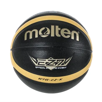 Rastopljeni Veličina 5 6 7 Košarkaške lopte EZ-K Black Gold PU za ulice i prostora, ženske Košarkaške lopte za mladenački i muške utakmice, Trening košarkaške lopte