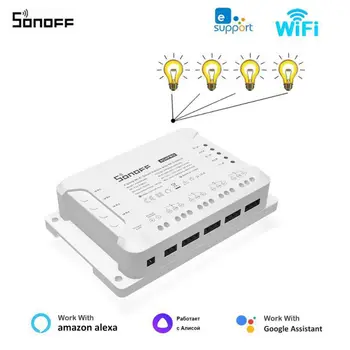 SONOFF 4CH R3 / 4CH PRO R3 Modul Wifi Switch 4 Bande Wi-Fi DIY Smart Switch Aplikaciju za Glasovno Upravljanje Pametna Kuća Radi Alexa Google