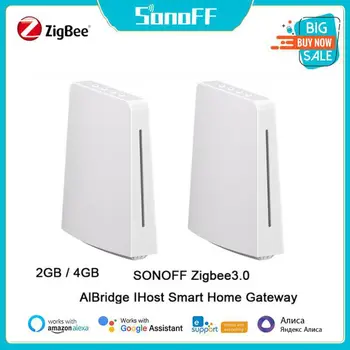 SONOFF IHost Smart Home Hub AIBridge 4GB / 2GB Zigbee Gateway Privatni Lokalni server koji je Kompatibilan s uređajima za Wi-Fi i LAN, Otvoreni API