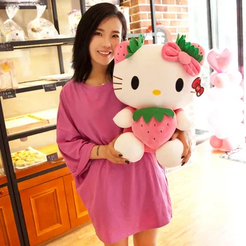 Sanrio Crtani Anime Hello Kitty Pliš igračku, Jastuk za spavanje Za djevojčice Kawaii Mekana lutka Uređenje prostorija Pliš Igračke Dječji dar