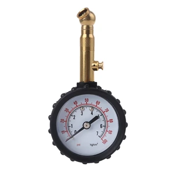 Senzor tlaka zraka u gumama s gumenim crijevom Mjerni manometar sa dial 0-100 Koristi se za mjerenje tlaka u gumama za vozila
