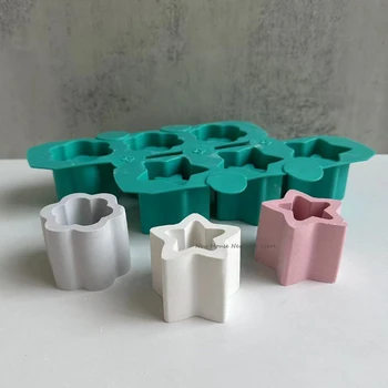 Silikonska forma za betonske cvjetni lonac s 3 rupe, Gips vaza za sukulenti, vaza za aromaterapiju, obrazac za tar.