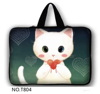 Slatka bijela mačka Torba za laptop torba za Macbook Air Pro 15.4 15 Xiaomi Lenovo, Asus Dell HP Notebook Sleeve 15.6 inčni zaštitna torbica