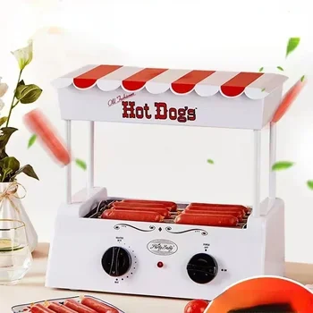 Stroj za kuhanje pržene kobasice, mali stroj za kuhanje kobasica na žaru, Višenamjenski stroj za kuhanje hot-dog, Kolica za hot-dog, štruca s rezancima na par