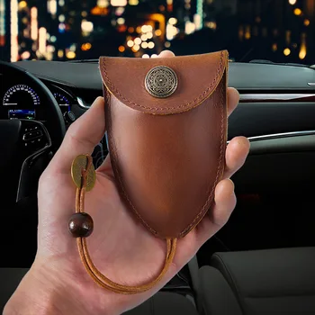 Torbica za ključeve od auta, torba-torbica, držač za novčanik, lanac za ključeve, prsten za torbicu, kolekcionar, domara, džepni rokovnik za ključeve, privjesak od prirodne kože