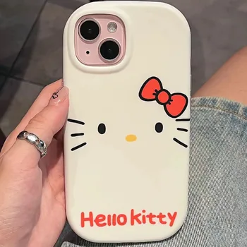 Torbica za telefon Sanrio Hello Kitty Pochacco s помпоном purin Za iPhone 15 14 13 12 11 Pro Max Xr X 14 15 Plus, Slatka šok-dokaz Torbica