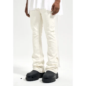 Trendi muški marke Dark Street u stilu High Street Slim Stretch jeans s mikro-расклешенными traperice