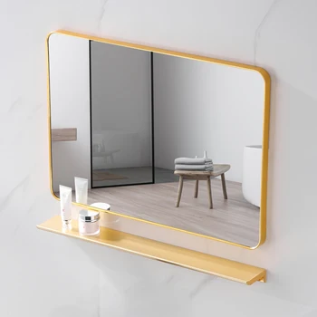 Zidnih ogledala u skandinavskom stilu za kupaonicu Moderna vješalica bez zamagljivanja Туалетное ogledalo Za šminkanje Pravokutnik za brijanje Espelho De Parede Pribor za dom