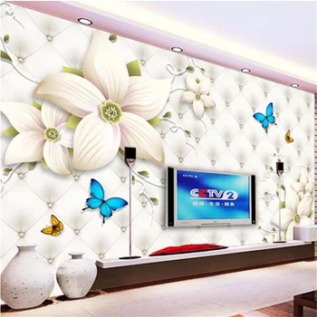 pozadina wellyu za uređenje doma, pozadina na red, europski cvijet, 3D stereo TV-u pozadini, papir za zidove, papir za тапиза, беханг